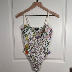 AFRM floral bodysuit